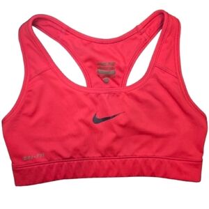Nike Pro Coral Red Racerback Dri-fit Sports Bra Size XS